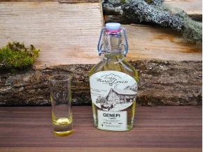 Génépi flasque verre - 20 cl