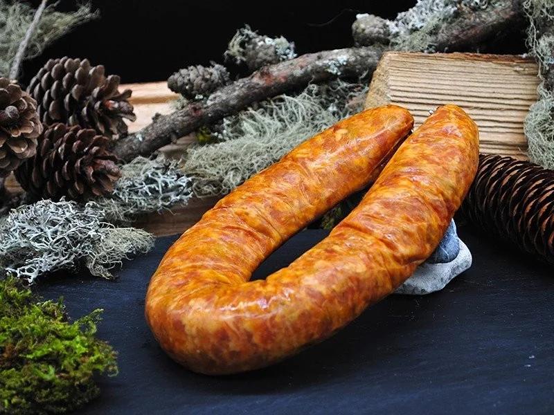 Saucisses fumées avec boyau