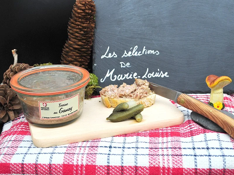 Terrine artisanale au Gamay