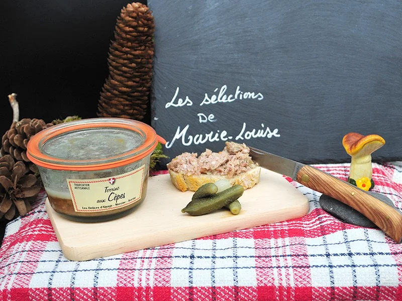 Terrine artisanale aux cèpes