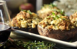 Crumble de champignons au Beaufort