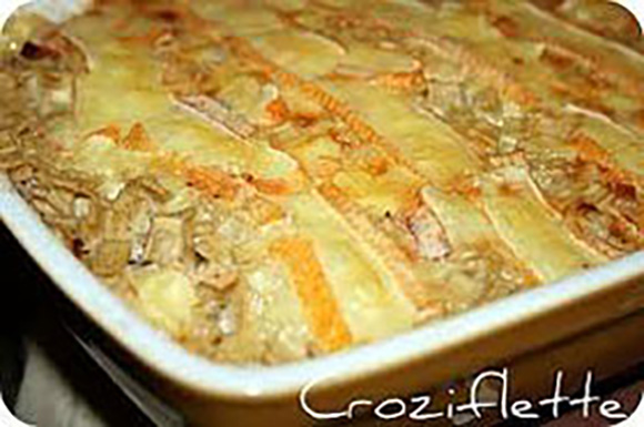 Croziflette, gratin de Crozets de Savoie