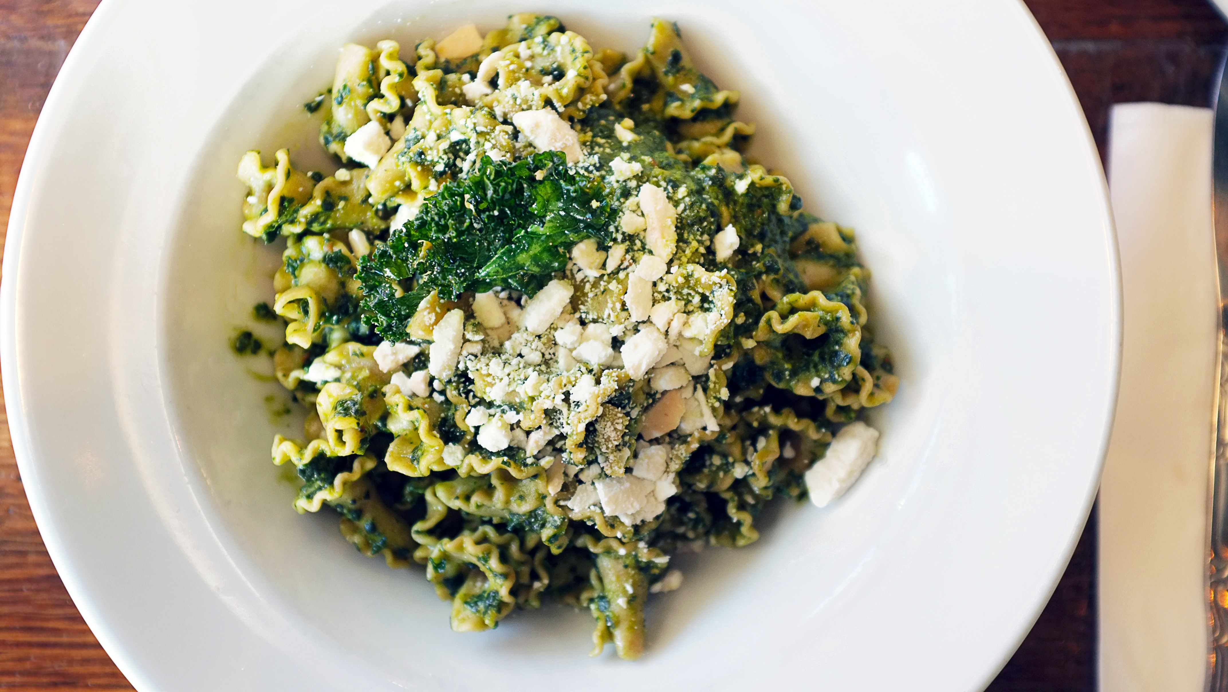 Pâtes de Savoie au pesto à l’ail des ours sauvage