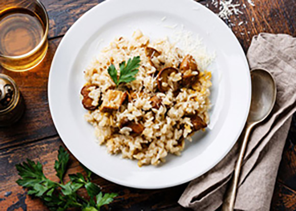 Risotto de crozets aux morilles séchées