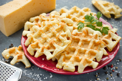 Rösti de pomme de terre au Beaufort façon gaufre